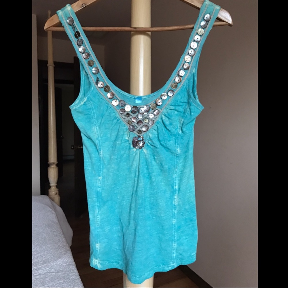 Beautiful Free People Tank Top with Shell …
